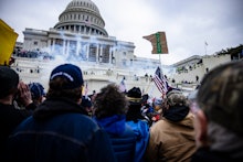 WASHINGTON, DC - JANUARY 06: Pro-Trump supporters storm the U.S. Capitol following a rally with Pres...