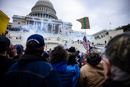 WASHINGTON, DC - JANUARY 06: Pro-Trump supporters storm the U.S. Capitol following a rally with Pres...