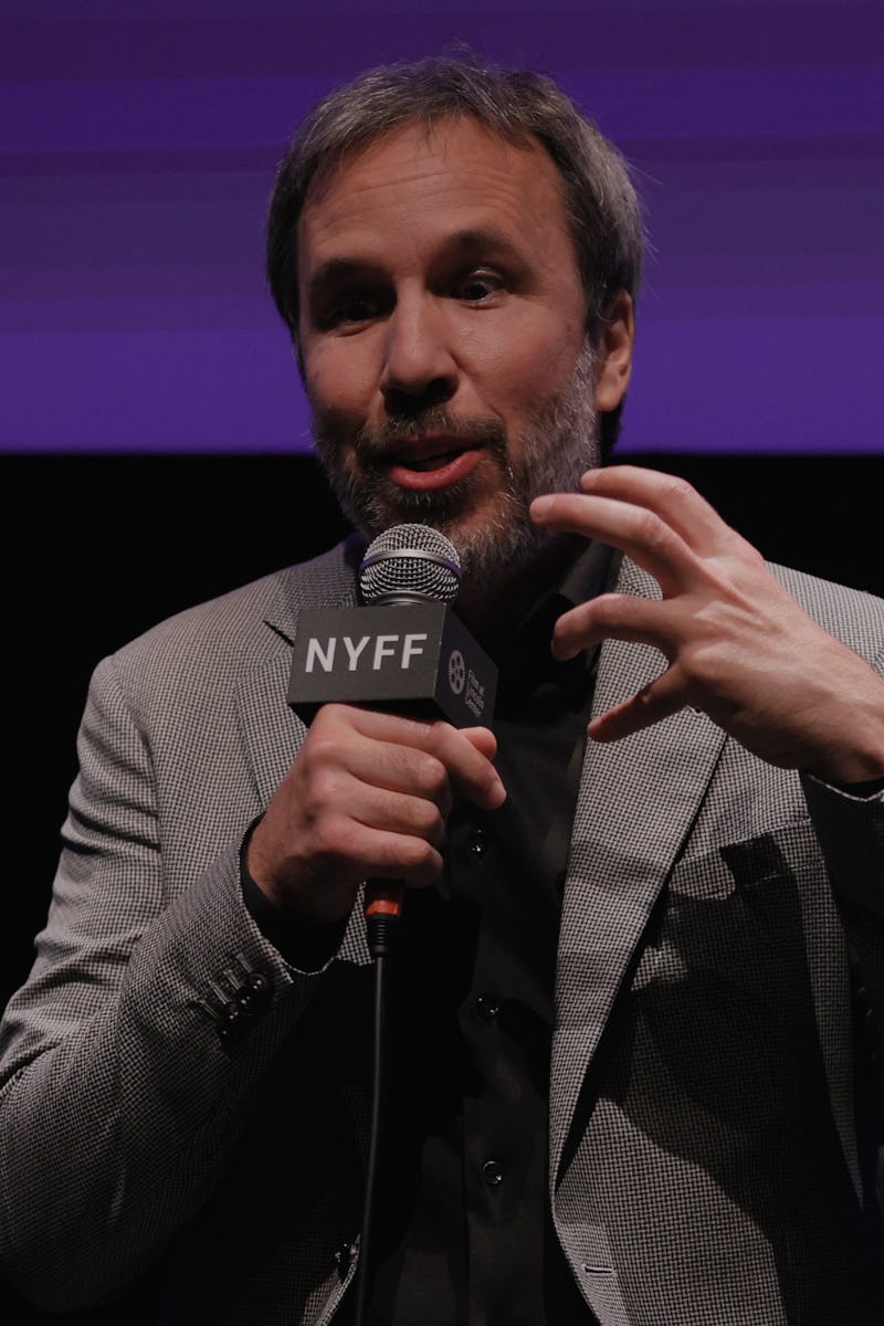 NEW YORK, NEW YORK - OCTOBER 07: Director Denis Villeneuve takes part in a Q&A following the U.S. p...
