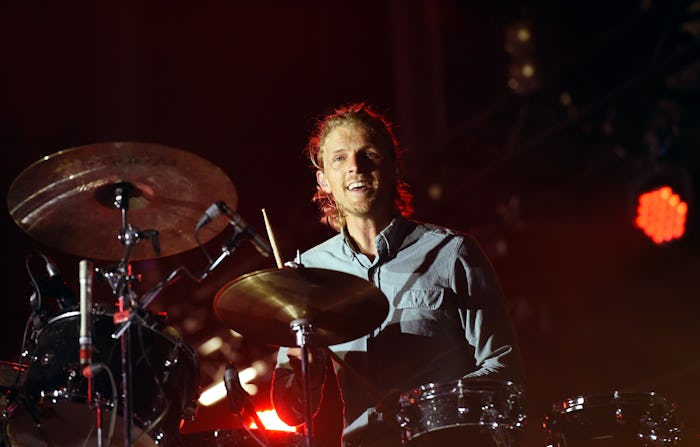 LAS VEGAS, NV - MAY 08:  Drummer Mark Pontius of Foster the People performs onstage during Rock in R...