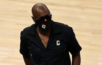 MILWAUKEE, WISCONSIN - JULY 20: Comedian Dave Chappelle attends Game Six of the NBA Finals between t...