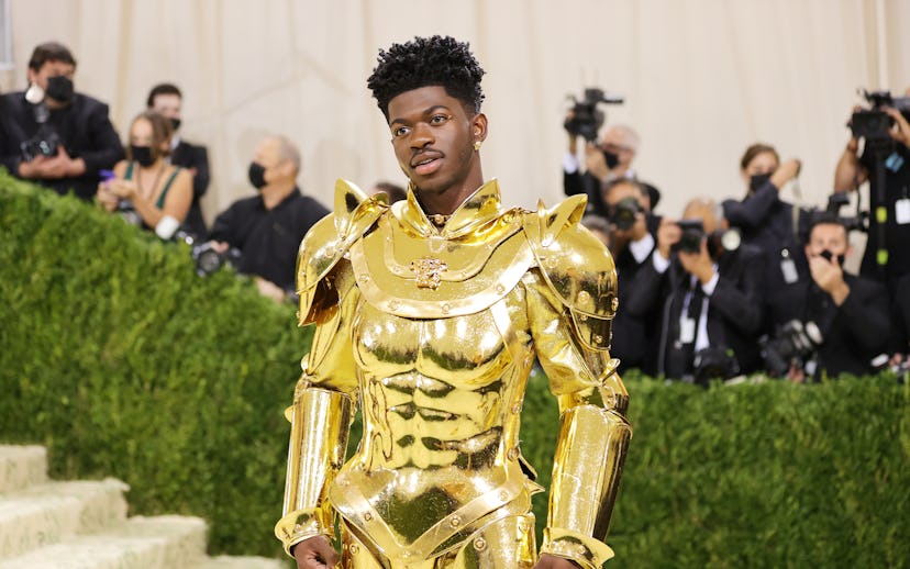 NEW YORK, NEW YORK - SEPTEMBER 13: Lil Nas X attends The 2021 Met Gala Celebrating In America: A Lex...