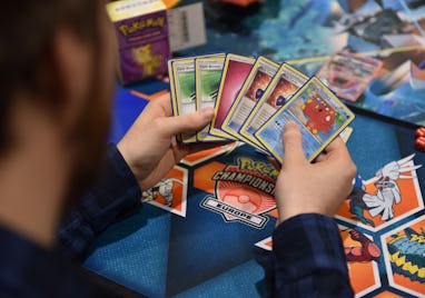 LONDON, ENGLAND - NOVEMBER 17: Attendees compete at the Pokemon European International Championship...