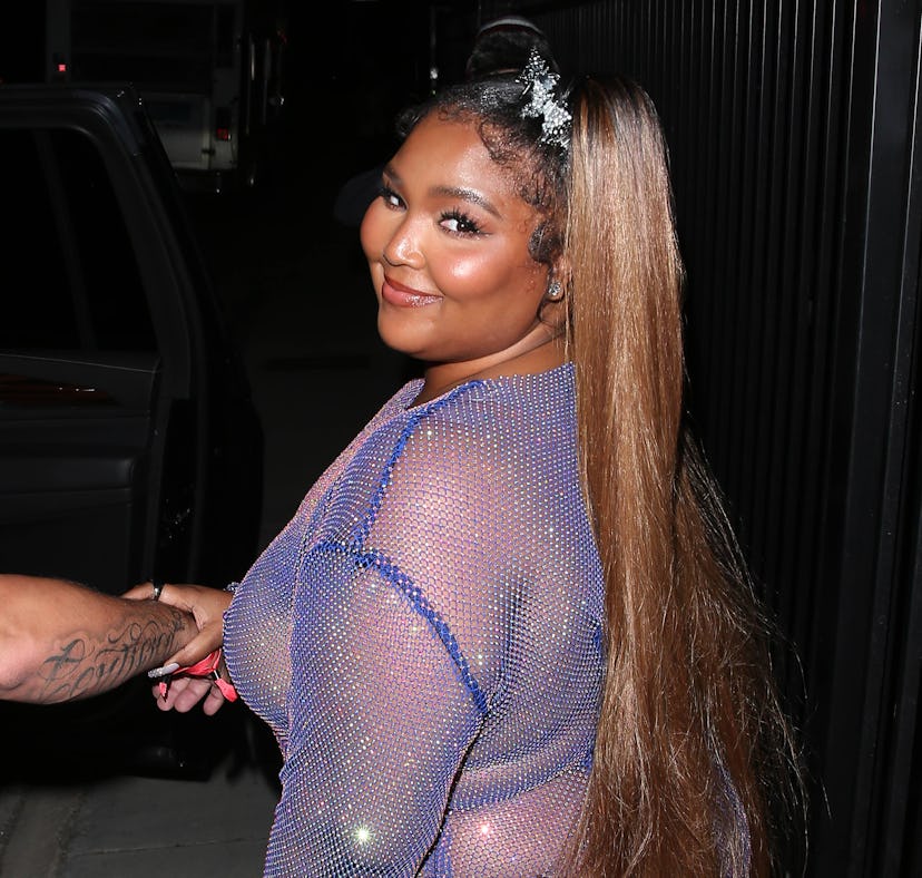 LOS ANGELES, CA - OCTOBER 12: Lizzo is seen on October 12, 2021 in Los Angeles, California. (Photo b...