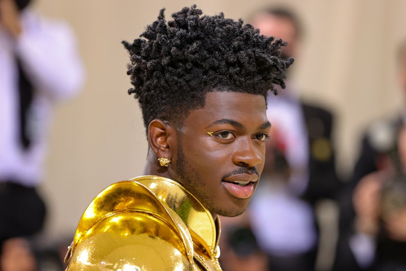 NEW YORK, NEW YORK - SEPTEMBER 13: Lil Nas X attends The 2021 Met Gala Celebrating In America: A Lex...