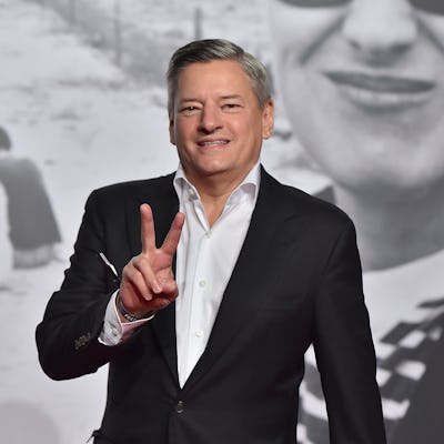 LYON, FRANCE - OCTOBER 09: Ted Sarandos  attend sthe opening ceremony during the 13th Film Festival ...
