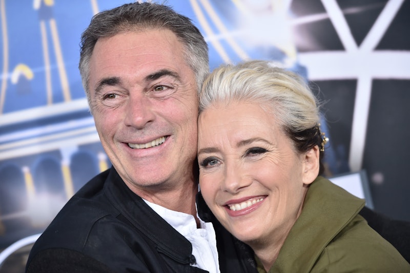 NEW YORK, NEW YORK - OCTOBER 29: Greg Wise and Emma Thompson attend "Last Christmas" New York premie...