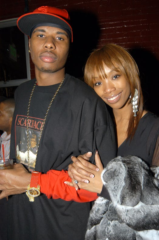 Quentin Richardson and Brandy in 2005.
