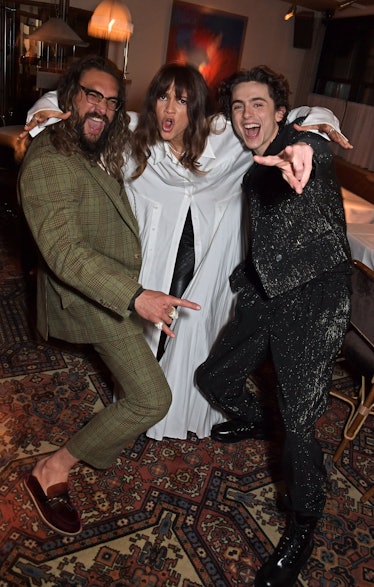 Jason Momoa, Zendaya and Timothee Chalamet attend a post-screening cocktail reception for "Dune" 