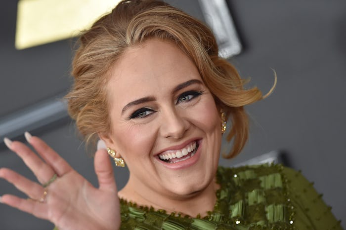 LOS ANGELES, CA - FEBRUARY 12:  Recording artist Adele attends the 59th GRAMMY Awards at STAPLES Cen...