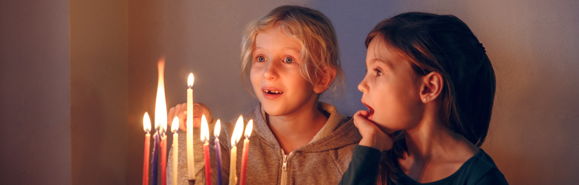 kids on hanukkah