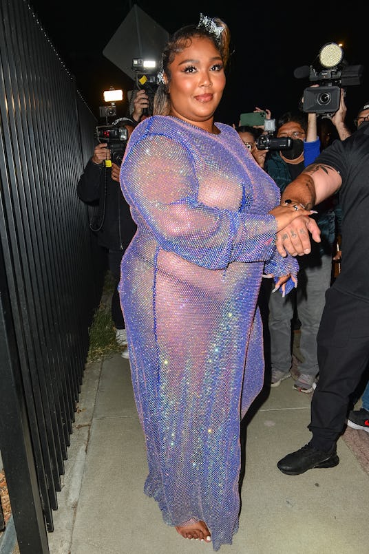 LOS ANGELES, CA - OCTOBER 12: Lizzo is seen on October 12, 2021 in Los Angeles, California.  (Photo ...