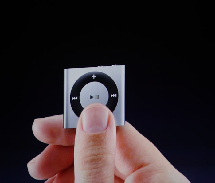 Apple's Steve Job announced the new iPod Shuffle, Wednesday September 1, 2010 at the Yerba Buena Art...