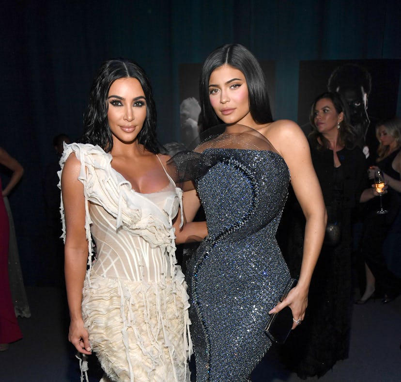 Kim Kardashian and Kylie Jenner reacted to Kourtney's engagement ring in the best way.