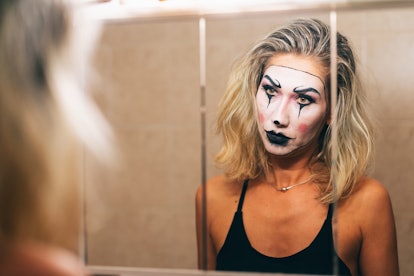 scary clown halloween makeup