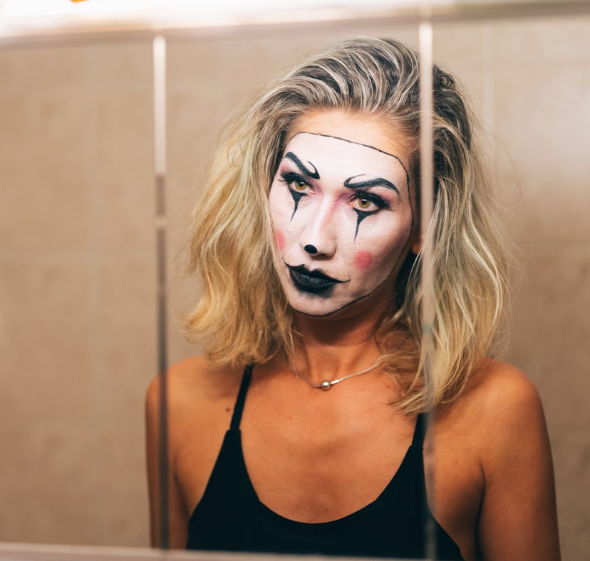 Halloween woman. Make up