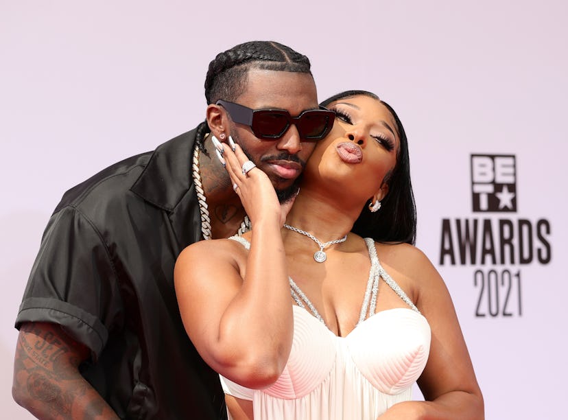 Megan Thee Stallion and boyfriend Pardi Fontaine celebrated their one-year anniversary with spicy In...