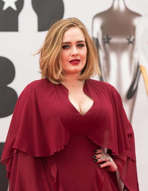 LONDON, ENGLAND - FEBRUARY 24: (EDITORIAL USE ONLY)  Adele attends the BRIT Awards 2016 at The O2 Ar...