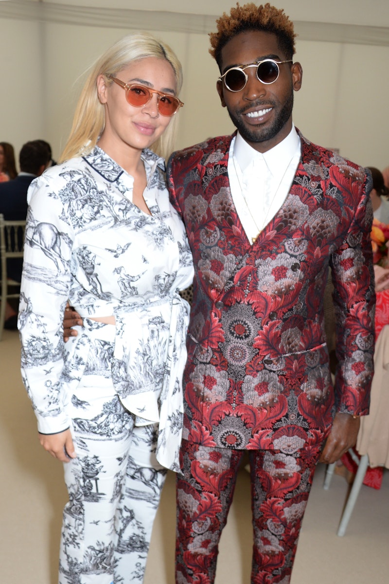 EGHAM, ENGLAND - JUNE 17:  Eve de Haan and Tinie Tempah  attend the Cartier Queen's Cup Polo Final a...