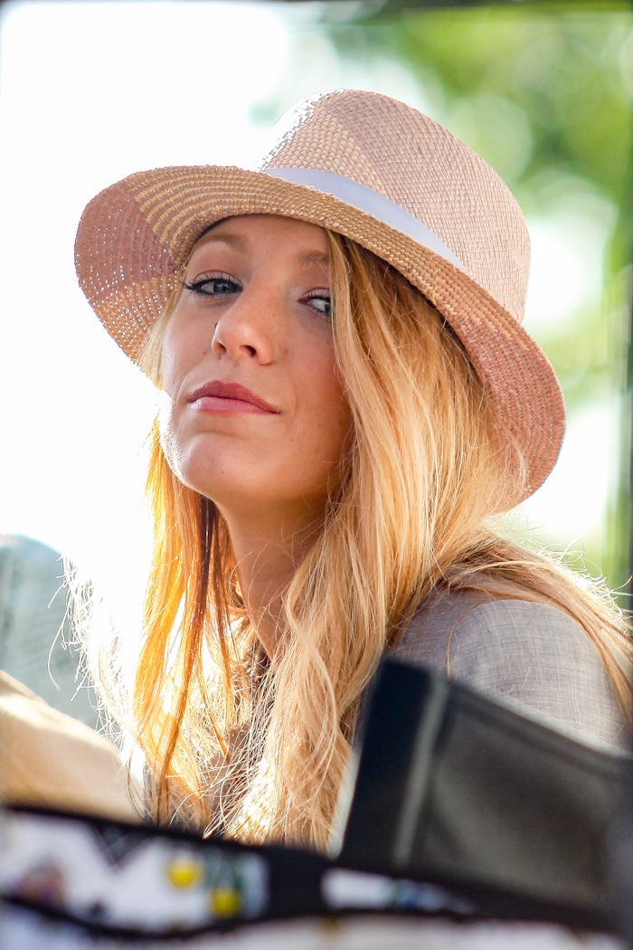 PARIS - JULY 05: Actress Blake Lively is sighted on location for 'Gossip Girl' on July 5, 2010 in Pa...