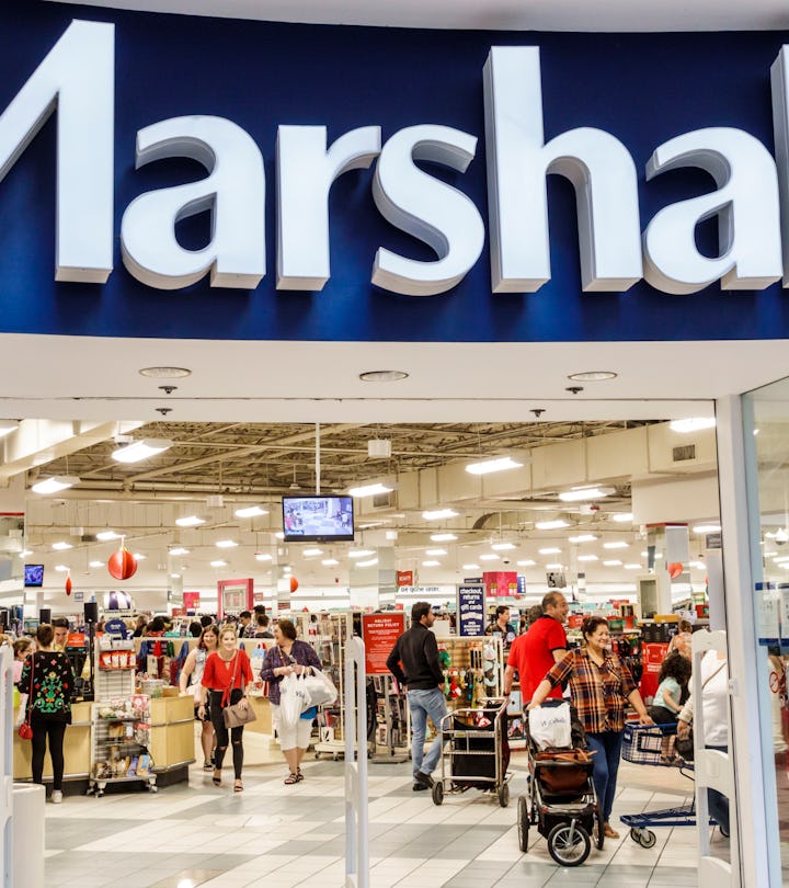 Fort Lauderdale, Marshalls Discount Department Store entrance. (Photo by: Jeffrey Greenberg/Educatio...