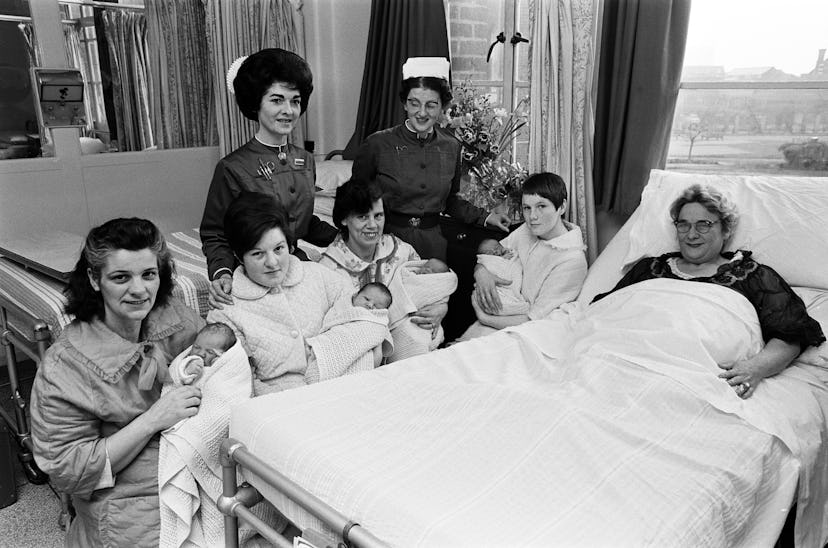 Every baby in this photo was born on New Year’s Day 1967.
