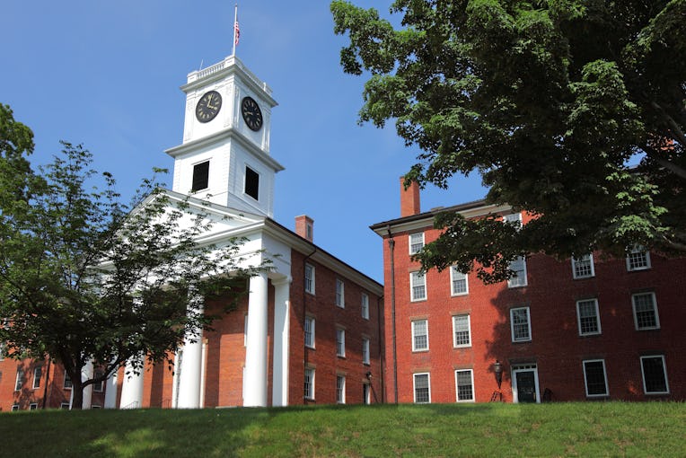 Amherst, Massachusetts, USA - July 3, 2015: Daytime view of the the Johnson Chapel standing at the c...
