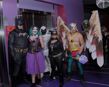 HOLLYWOOD, CA - OCTOBER 16:  Cosplayers at the 7th Annual Halloween Hotness: "Stronger Together" To ...