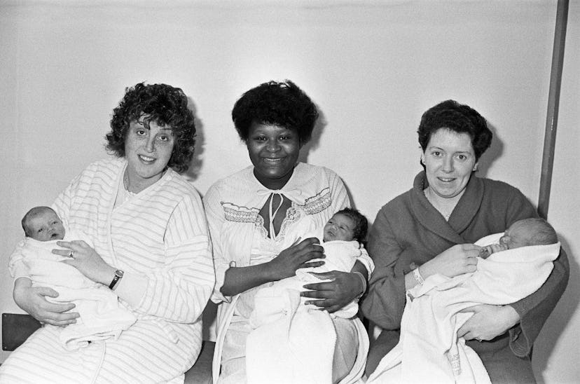 A trio of babies born on Christmas Day 1985.
