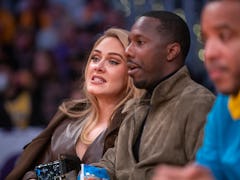 Adele and her new boyfriend Rich Paul were spotted together at the Phoenix Suns game in July of this...