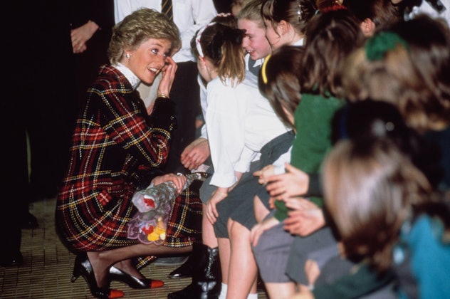 Princess Diana embraced plaid in her own way.