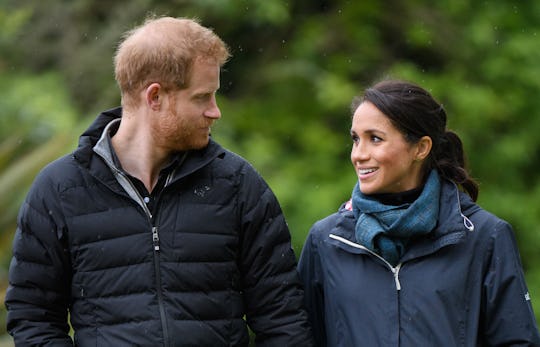 WELLINGTON, NEW ZEALAND - OCTOBER 29:  (UK OUT FOR 28 DAYS) Prince Harry, Duke of Sussex and Meghan,...