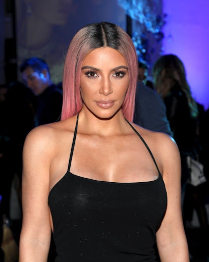 In 2018, Kardashian dyed her hair pink.