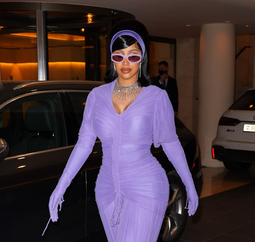 Cardi B fangirled over Penn Badgley complimenting her on Twitter.