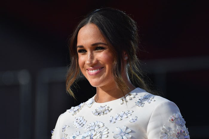 Duchess of Sussex Meghan Markle speaks during the 2021 Global Citizen Live festival at the Great Law...