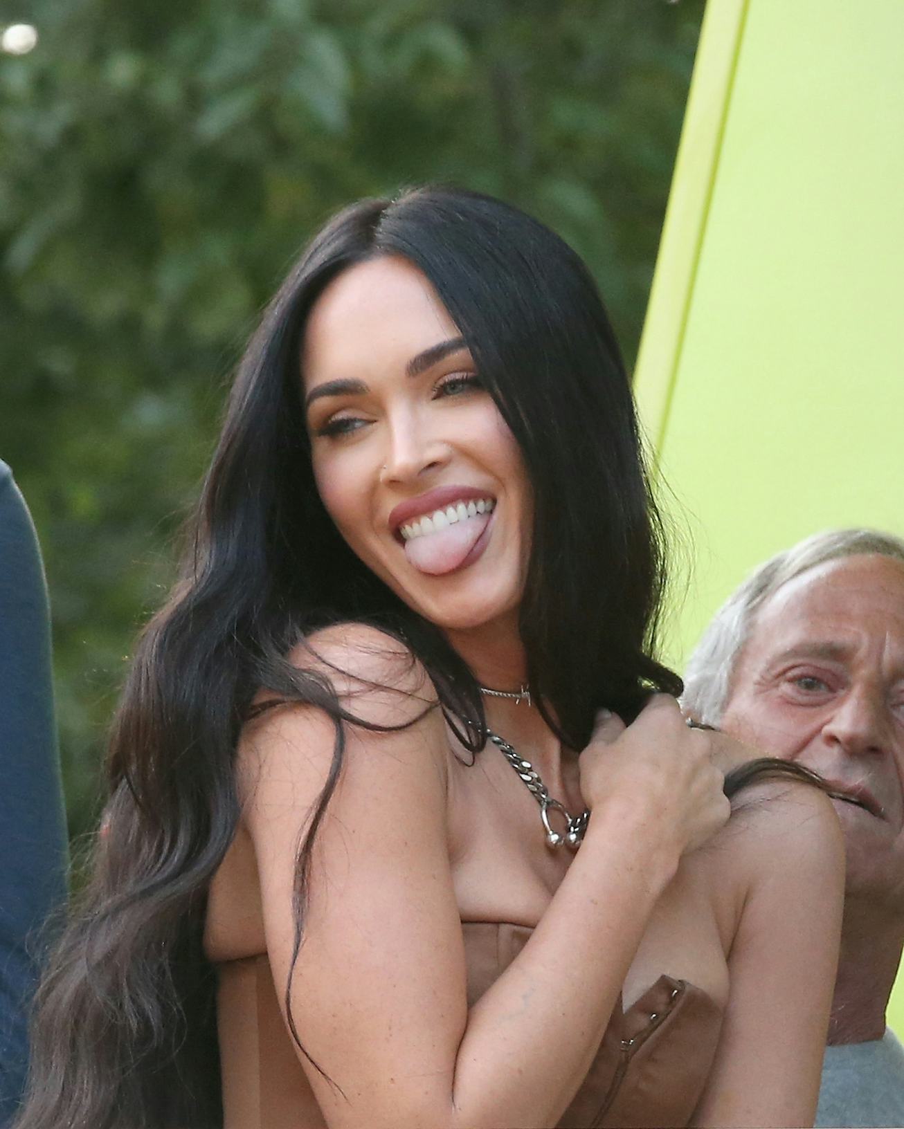 CHICAGO, IL - JULY 31: Megan Fox attends Machine Gun Kelly's performance during day three of the 30...