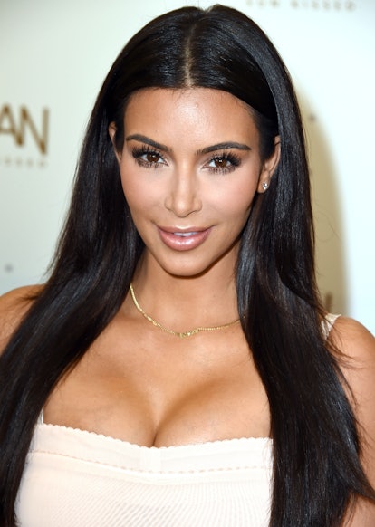 At an Ulta event in 2014, Kardashian started wearing her hair long and sleek, which is similar to he...
