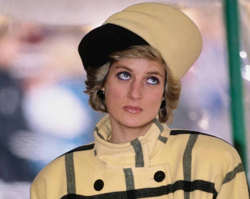 Diana, Princess of Wales (1961 - 1997) on the Isle of Wight, to name the new HM Customs patrol boat...