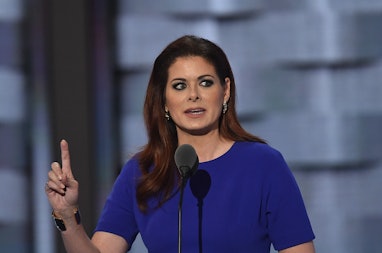 PHILADELPHIA, PA - JULY 26:
Actress Debra Messing addresses the second day of the Democratic Nationa...