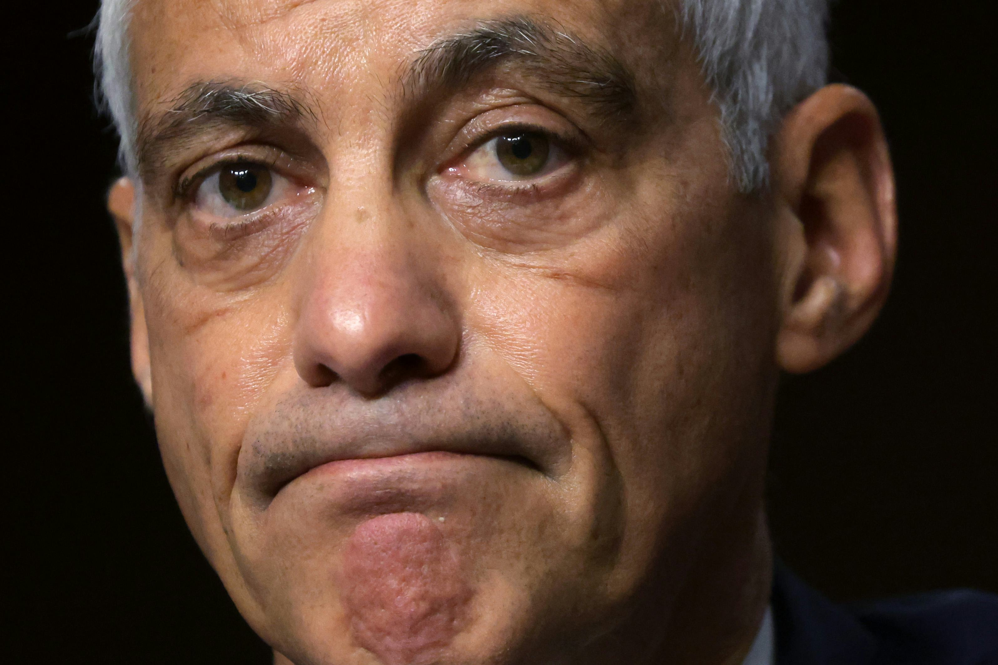 WASHINGTON, DC - OCTOBER 20: Rahm Emanuel, former Mayor of Chicago and former chief of staff in the ...