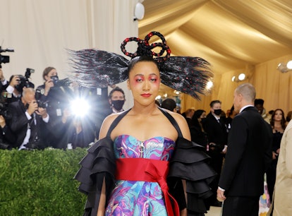 Naomi Osaka at the 2021 Met Gala, who you can channel with this Halloween costume.