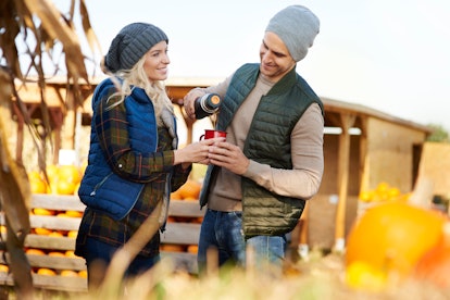 Whether you're carving pumpkins or at the pumpkin patch, use these pumpkin patch couple captions whe...