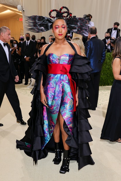 Naomi Osaka at the 2021 met gala, who you can channel with this halloween costume.