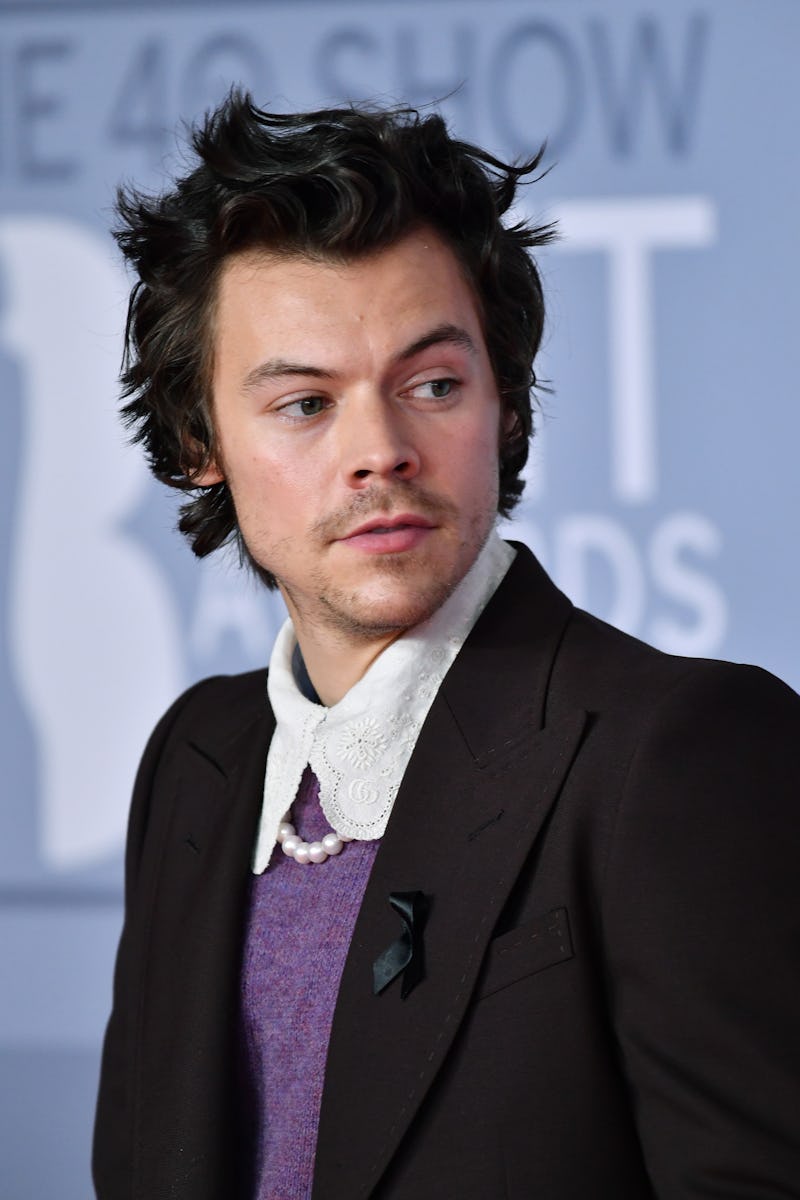 Harry Styles attends The BRIT Awards 2020 at The O2 Arena on February 18, 2020 in London, England.