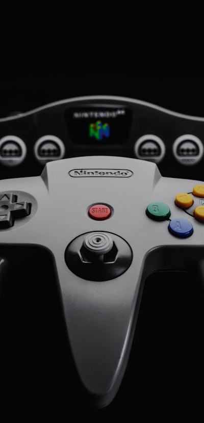 A Nintendo 64 video game console and controller (NUS-005), taken on June 22, 2016. 