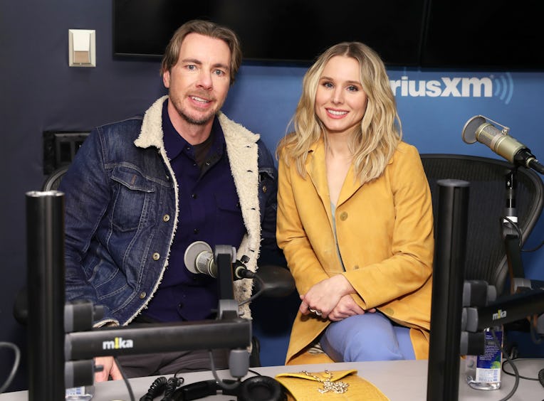 NEW YORK, NY - FEBRUARY 25:  Actors Dax Shepard and Kristen Bell visit the SiriusXM Studios on Febru...