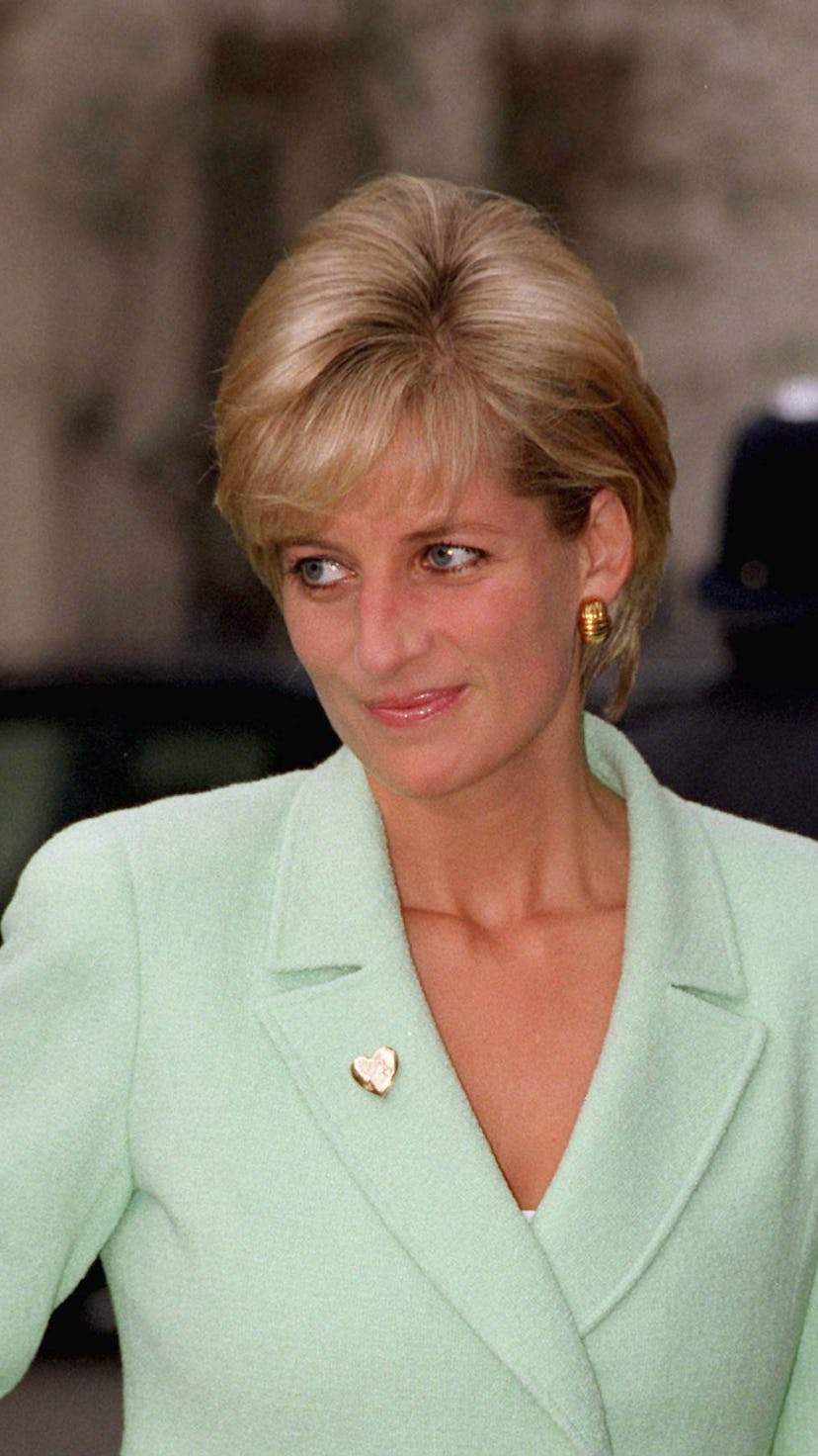 LONDON, UNITED KINGDOM - FEBRUARY 14:  Diana , Princess Of Wales, Opening The New Renal Unit At Grea...