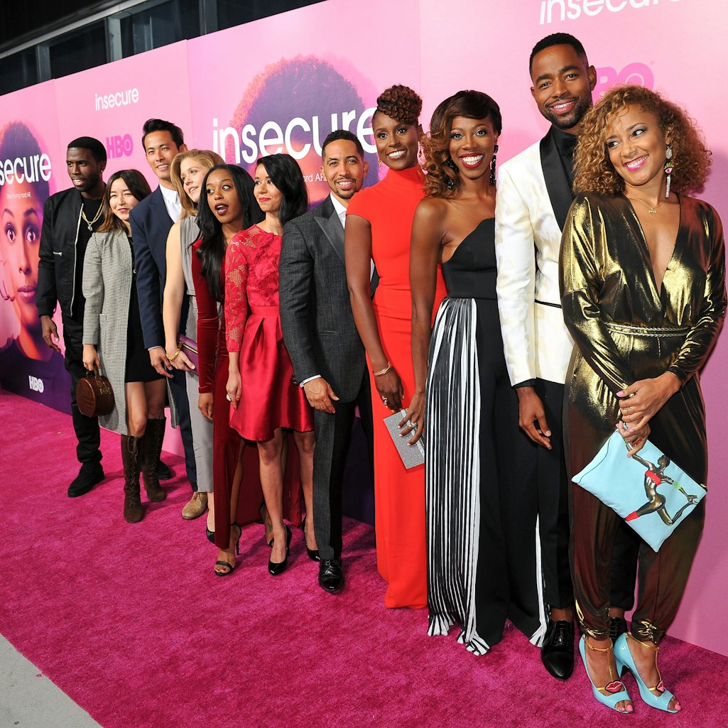 How The Insecure Cast Looks Today vs. When The Series Premiered In 2016. Photo via Amy Sussman/Getty...