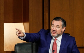 US Senator Ted Cruz, Republican of Texas, speaks during a Senate Judiciary Committee hearing to exam...