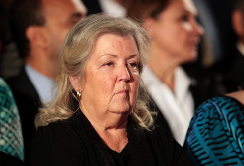 Juanita Broaddrick at a 2016 town hall debate at Washington University in St. Louis, Missouri.